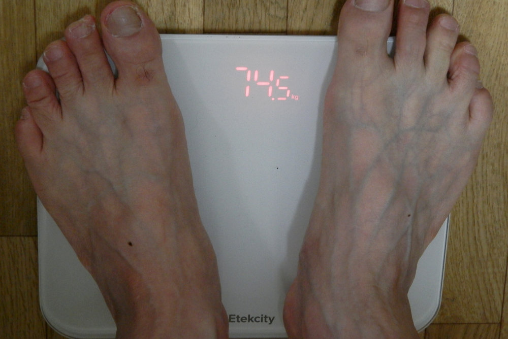 体重74kg台のとき