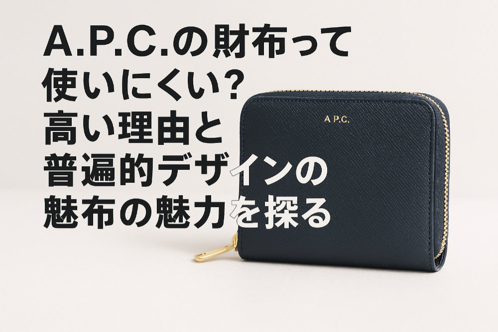 A.P.C.の財布って使いにくい？高い理由と普遍的デザインの財布の魅力を探る