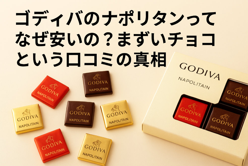 ゴディバのナポリタンってなぜ安いの？まずいチョコという口コミの真相