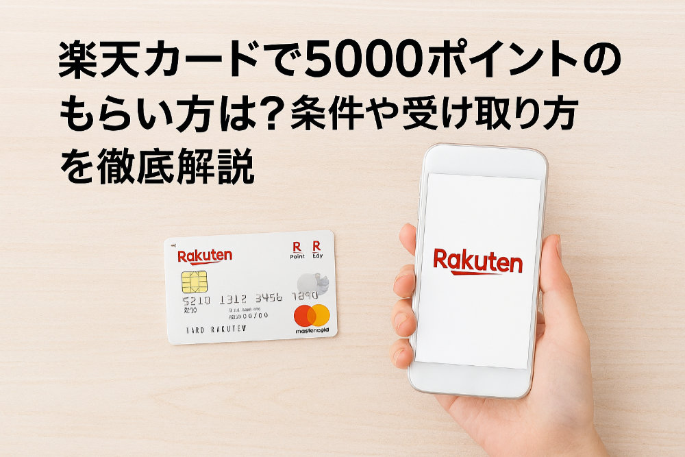 楽天カードで5000ポイントのもらい方は？条件や受け取り方を徹底解説