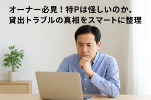 オーナー必見！特Pは怪しいのか、貸出トラブルの真相をスマートに整理