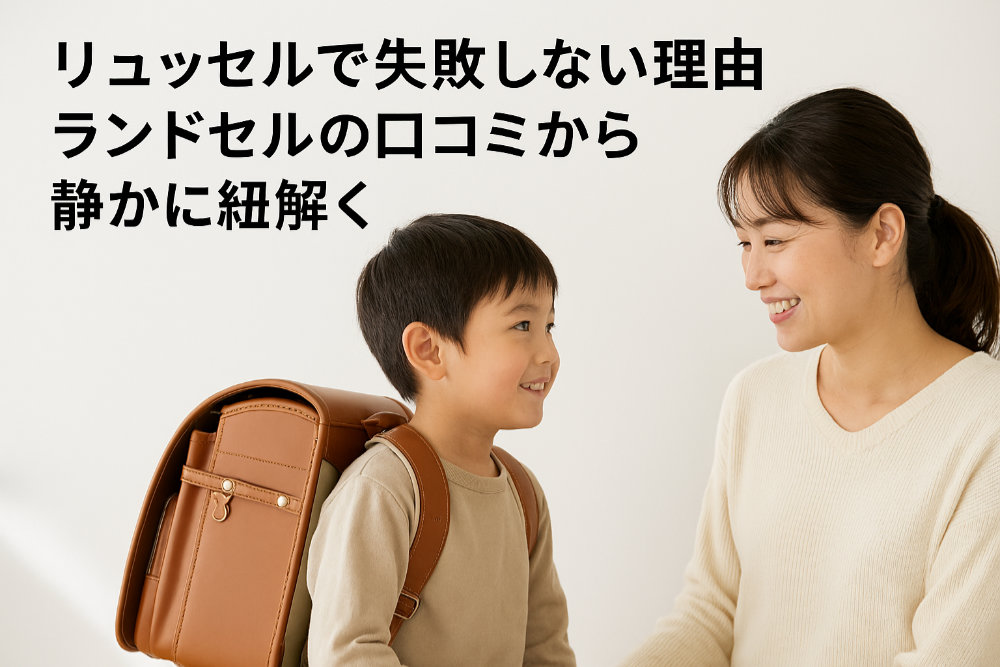 リュッセルで失敗しない理由｜ランドセルの口コミから静かに紐解く