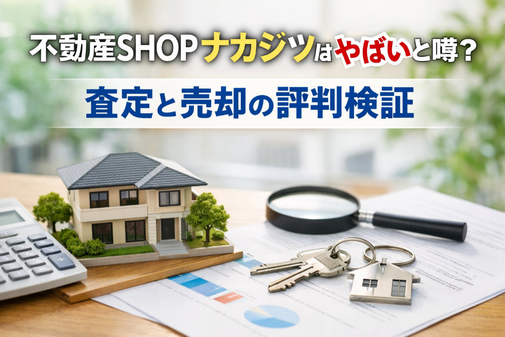 不動産SHOPナカジツはやばいと噂？査定と売却の評判検証