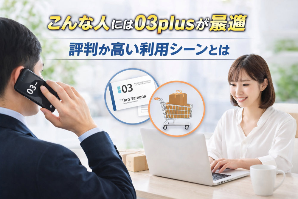 こんな人には03plusが最適｜評判が高い利用シーンとは