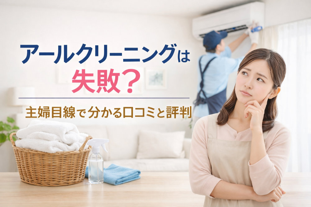 アールクリーニングは失敗？主婦目線で分かる口コミと評判