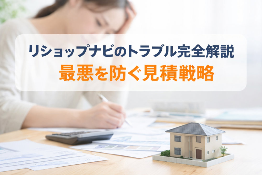 リショップナビのトラブル完全解説｜最悪を防ぐ見積戦略
