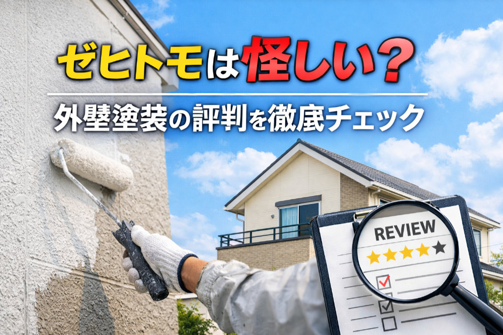 ゼヒトモは怪しい？外壁塗装の評判を徹底チェック