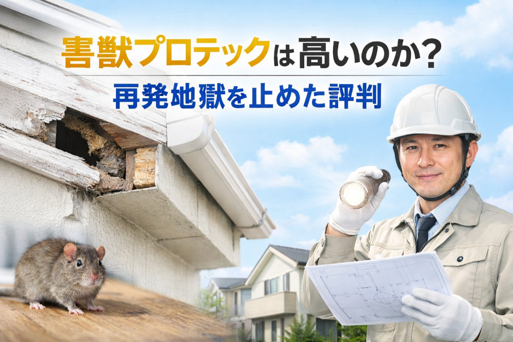 害獣プロテックは高いのか?再発地獄を止めた評判