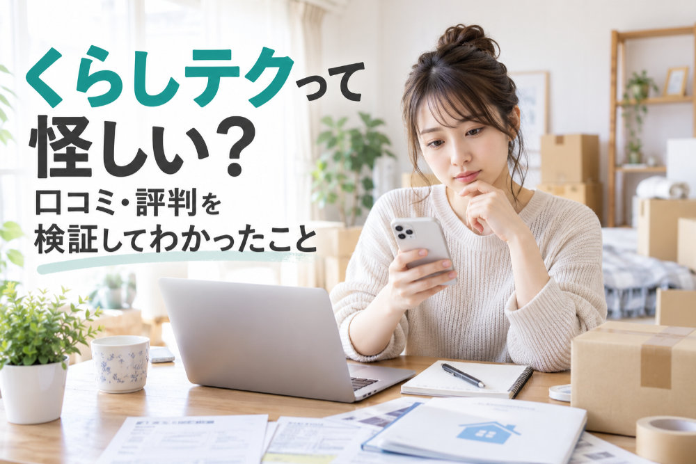 くらしテクって怪しい?口コミ・評判を検証してわかったこと