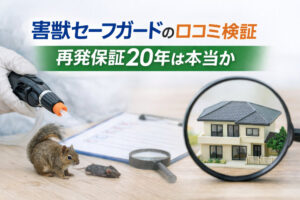 害獣セーフガードの口コミ検証｜再発保証20年は本当か