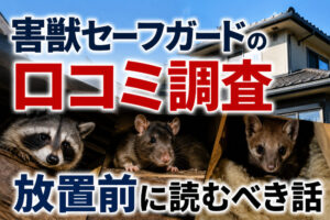 害獣セーフガードの口コミ調査｜放置前に読むべき話