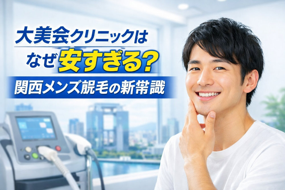 大美会クリニックはなぜ安すぎる？関西メンズ脱毛の新常識