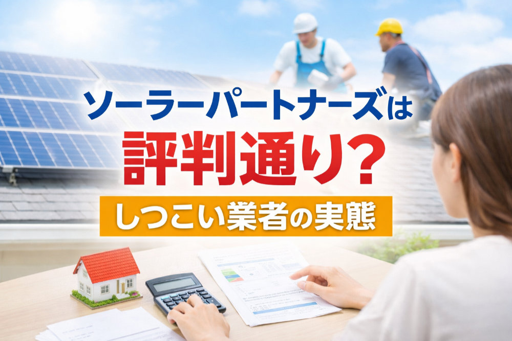 ソーラーパートナーズは評判通り？しつこい業者の実態