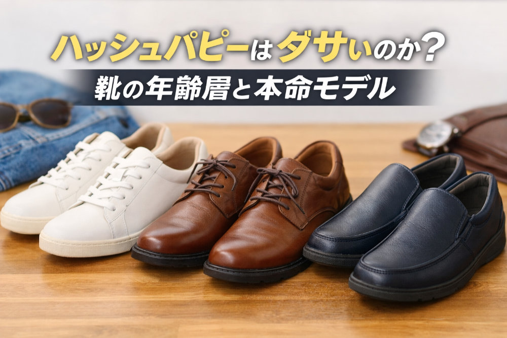 ハッシュパピーはダサいのか?靴の年齢層と本命モデル