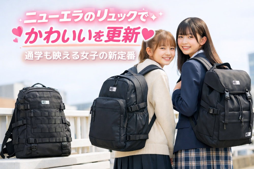 ニューエラのリュックでかわいいを更新♡通学も映える女子の新定番