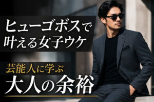 ヒューゴボスで叶える女子ウケ｜芸能人に学ぶ大人の余裕