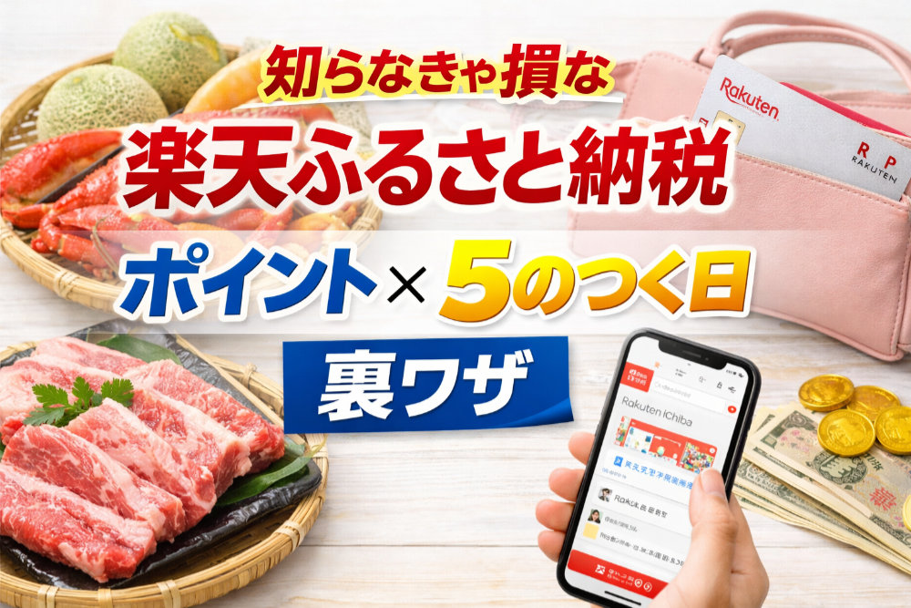 知らなきゃ損な楽天ふるさと納税|ポイント×5のつく日裏ワザ
