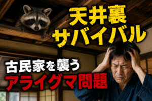 天井裏サバイバル|古民家を襲うアライグマ問題