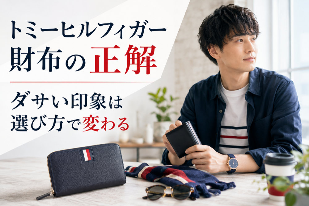 トミーヒルフィガー財布の正解｜ダサい印象は選び方で変わる