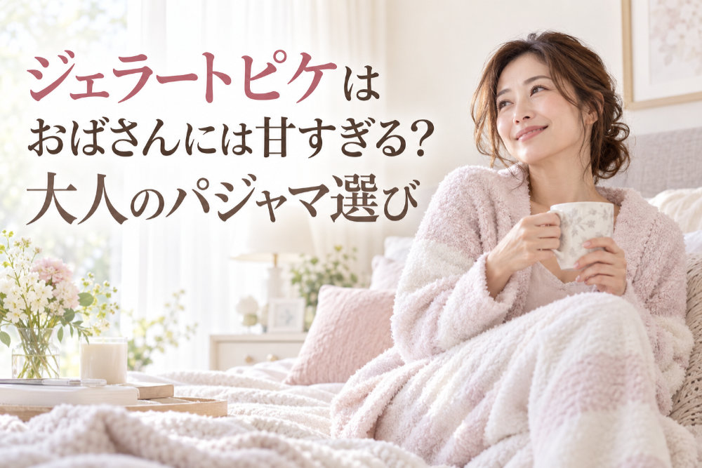 ジェラートピケはおばさんには甘すぎる?大人のパジャマ選び
