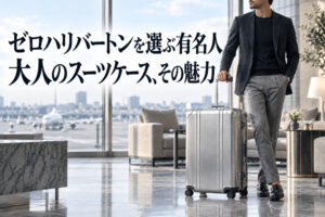 ゼロハリバートンを選ぶ有名人｜大人のスーツケース、その魅力