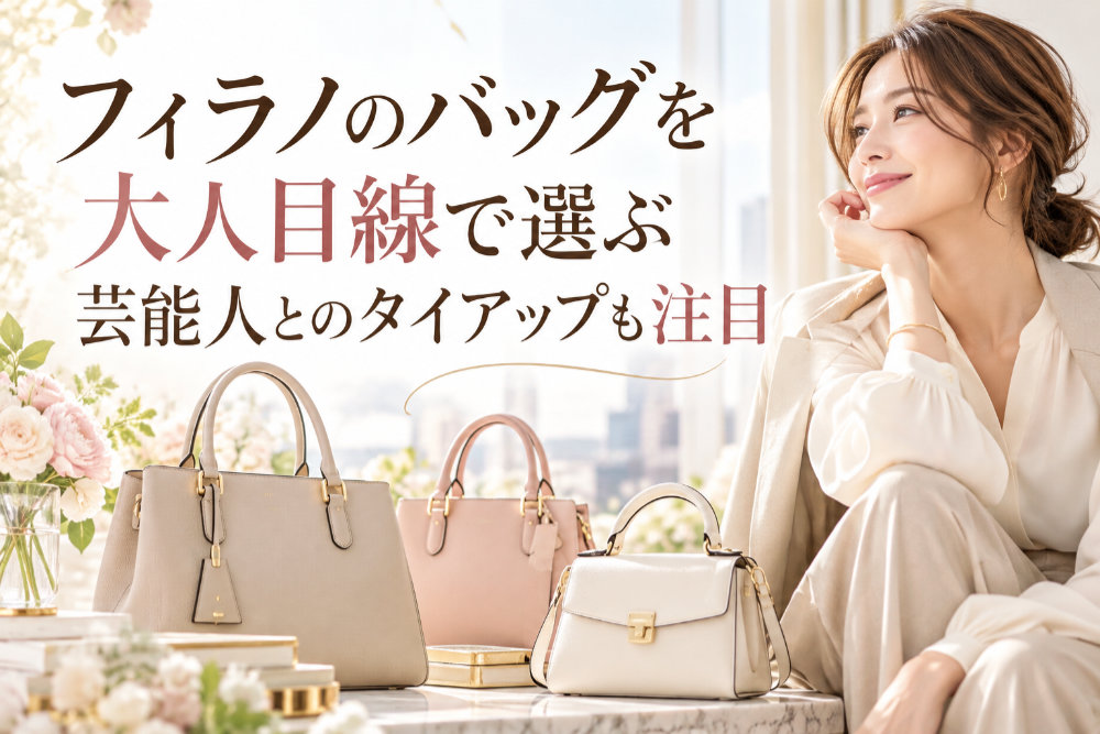 フィラノのバッグを大人目線で選ぶ|芸能人とのタイアップも注目
